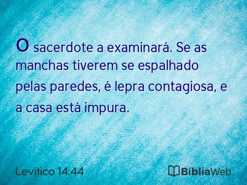 Levítico 14:44 em imagem para compartilhar