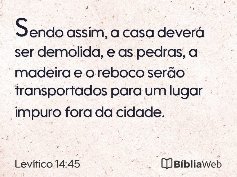 Levítico 14:45 em imagem para compartilhar