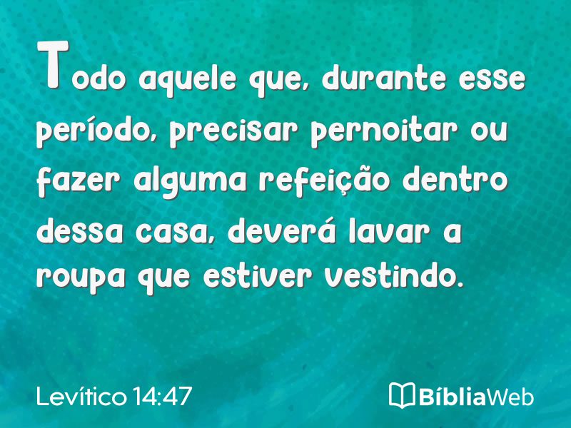 Levítico 14:47 em imagem para compartilhar