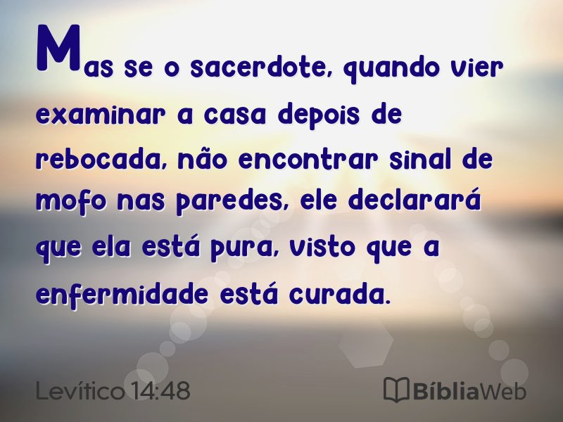 Levítico 14:48 em imagem para compartilhar