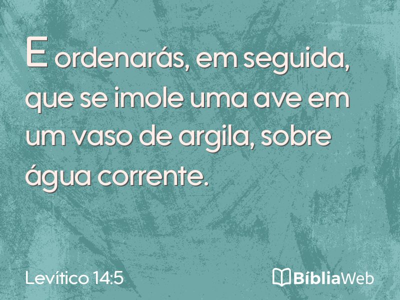 Levítico 14:5 em imagem para compartilhar