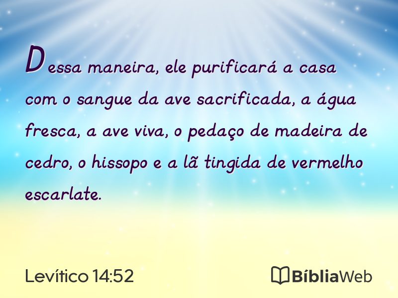 Levítico 14:52 em imagem para compartilhar