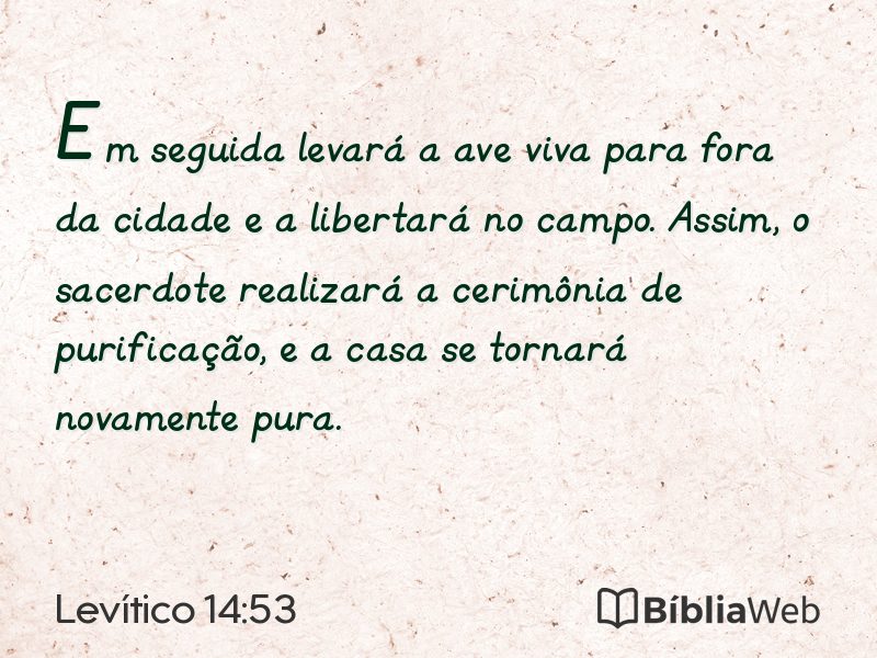 Levítico 14:53 em imagem para compartilhar