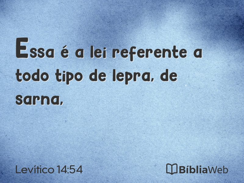 Levítico 14:54 em imagem para compartilhar