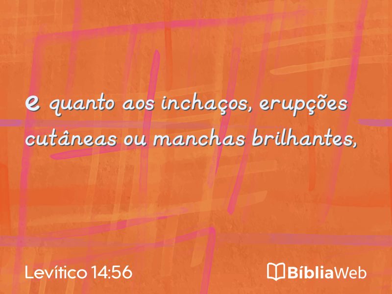 Levítico 14:56 em imagem para compartilhar