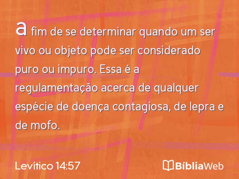 Levítico 14:57 em imagem para compartilhar