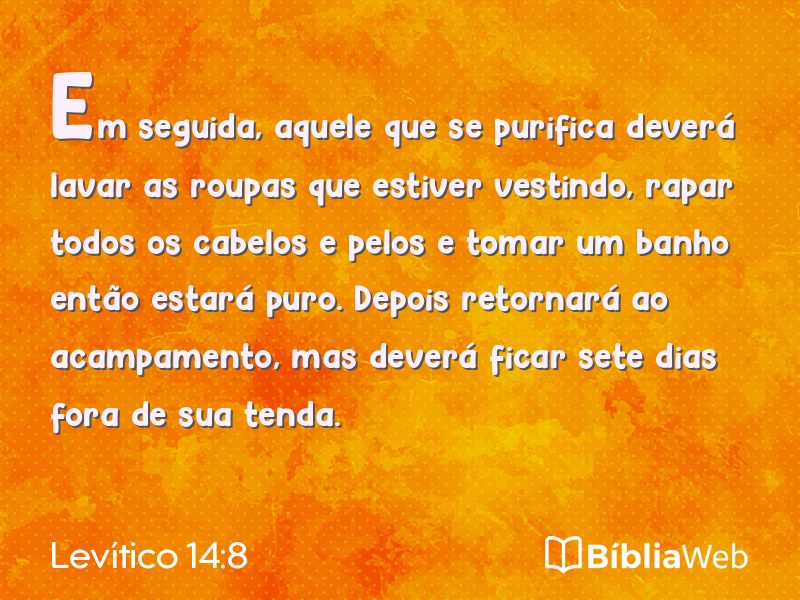 Levítico 14:8 em imagem para compartilhar