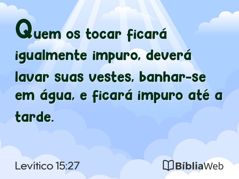 Levítico 15:27 em imagem para compartilhar