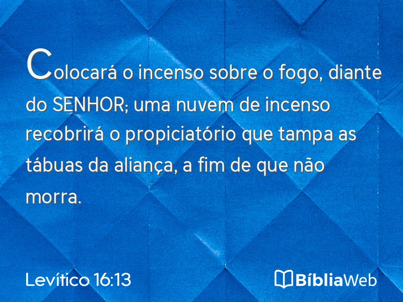Levítico 16:13 em imagem para compartilhar