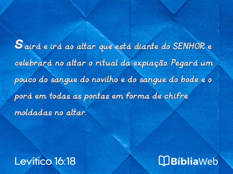 Levítico 16:18 em imagem para compartilhar
