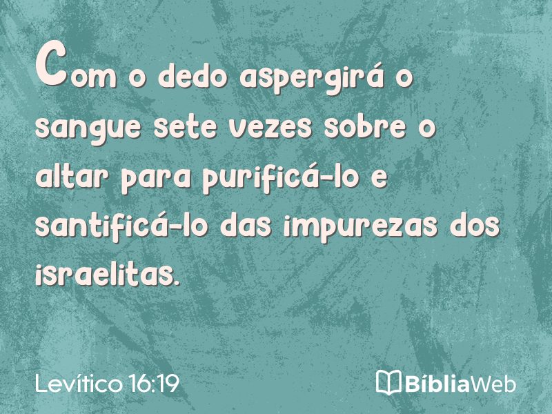 Levítico 16:19 em imagem para compartilhar