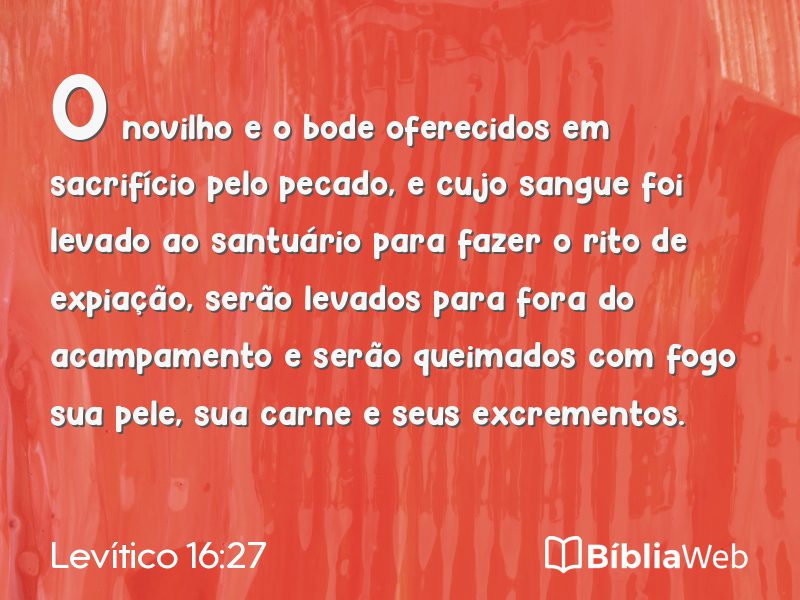 Levítico 16:27 em imagem para compartilhar