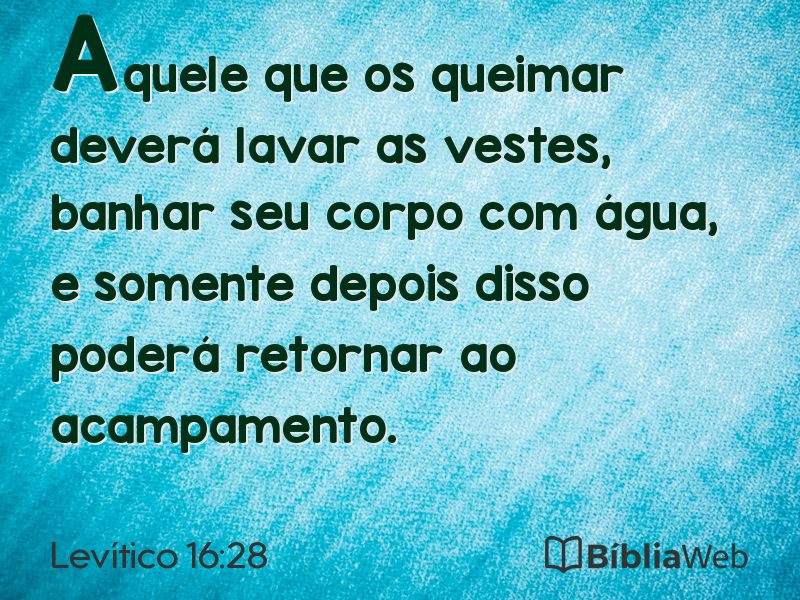 Levítico 16:28 em imagem para compartilhar