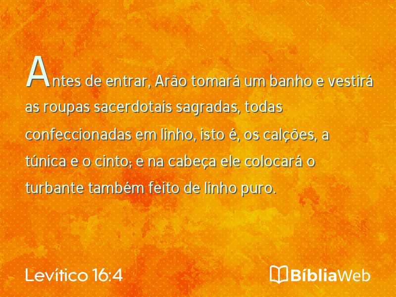 Levítico 16:4 em imagem para compartilhar