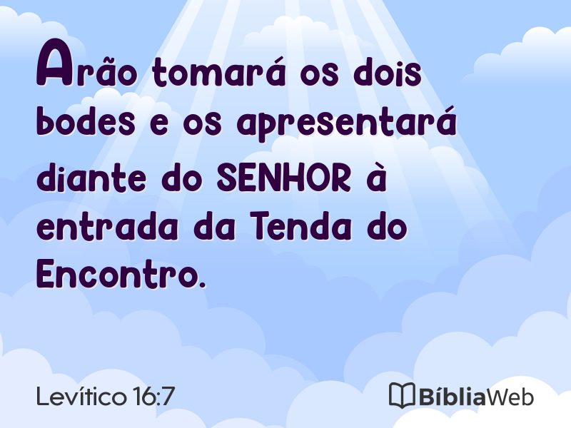 Levítico 16:7 em imagem para compartilhar