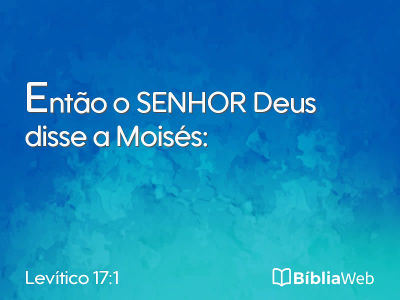 Levítico 17:1 em imagem para compartilhar