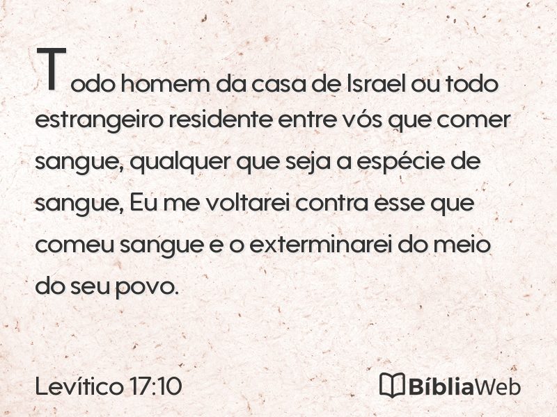 Levítico 17:10 em imagem para compartilhar