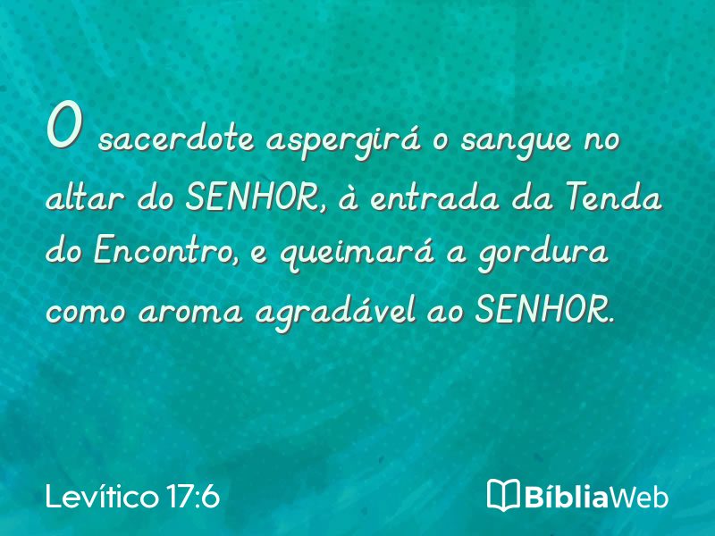 Levítico 17:6 em imagem para compartilhar