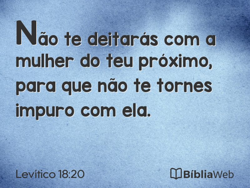 Levítico 18:20 em imagem para compartilhar
