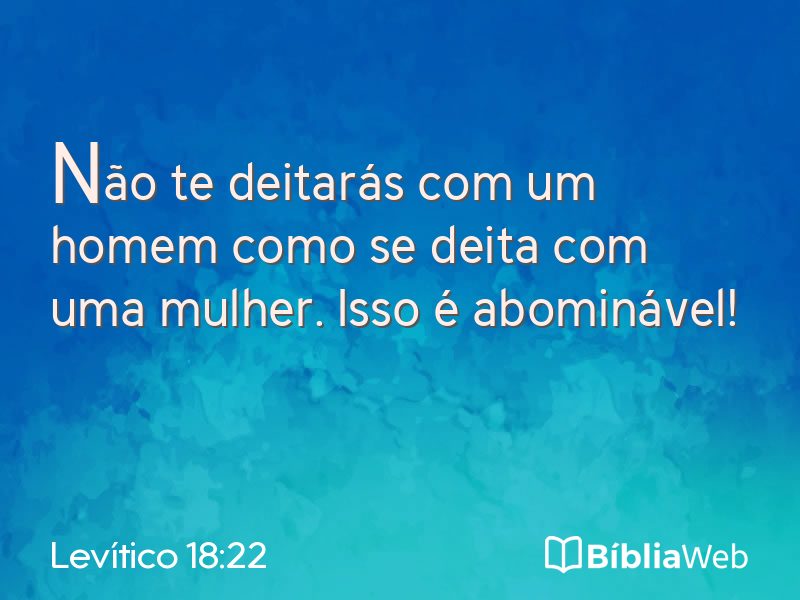 Levítico 18:22 em imagem para compartilhar