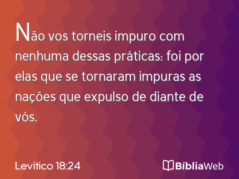 Levítico 18:24 em imagem para compartilhar