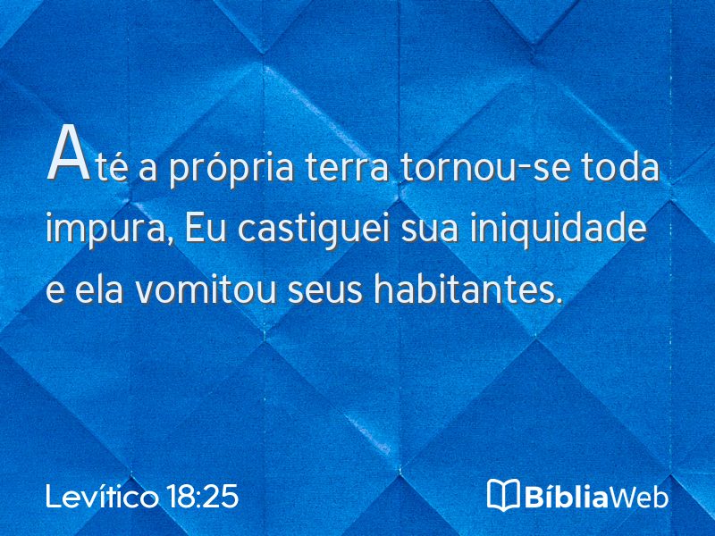 Levítico 18:25 em imagem para compartilhar
