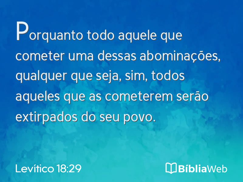 Levítico 18:29 em imagem para compartilhar