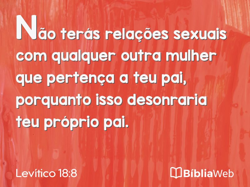 Levítico 18:8 em imagem para compartilhar