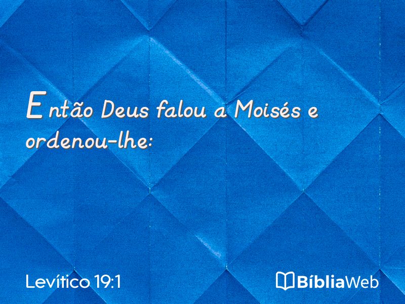 Levítico 19:1 em imagem para compartilhar