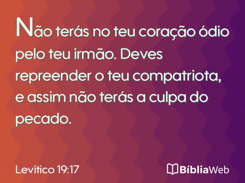 Levítico 19:17 em imagem para compartilhar