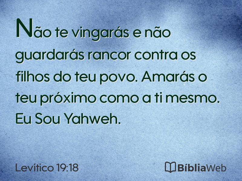 Levítico 19:18 em imagem para compartilhar