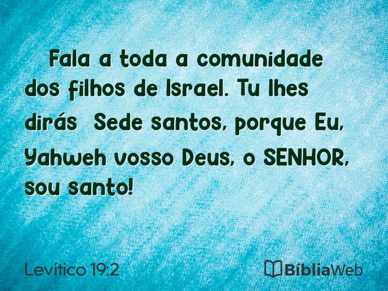 Levítico 19:2 em imagem para compartilhar
