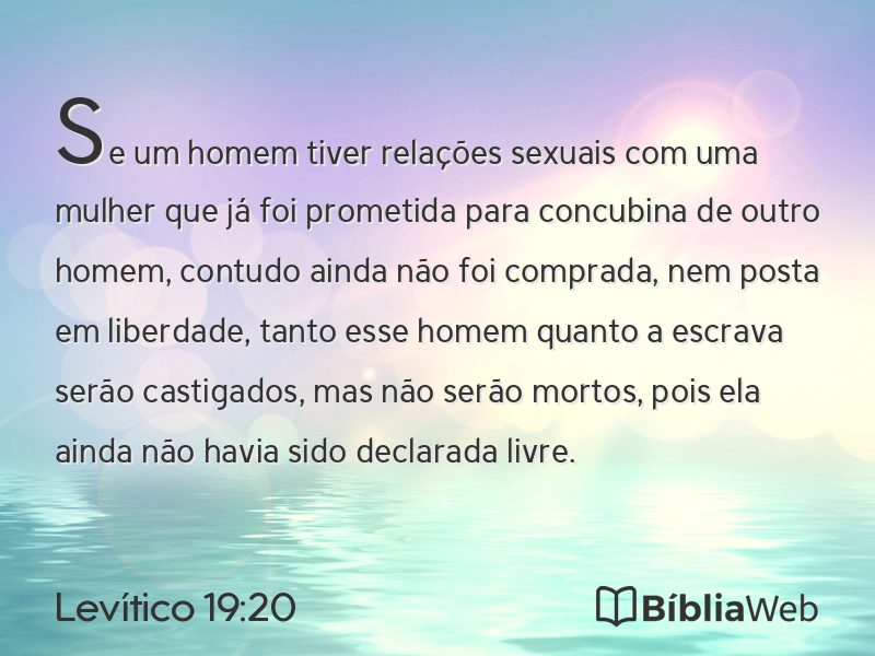 Levítico 19:20 em imagem para compartilhar