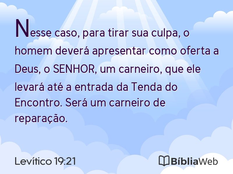 Levítico 19:21 em imagem para compartilhar