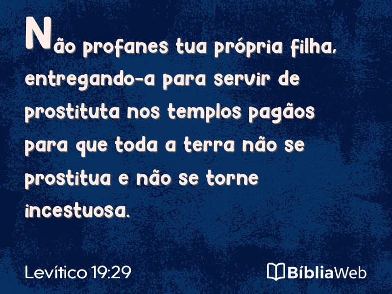 Levítico 19:29 em imagem para compartilhar