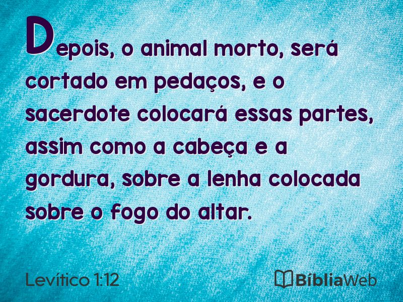 Levítico 1:12 em imagem para compartilhar