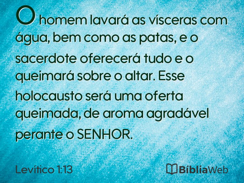 Levítico 1:13 em imagem para compartilhar