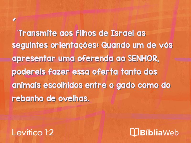 Levítico 1:2 em imagem para compartilhar