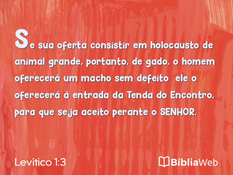 Levítico 1:3 em imagem para compartilhar