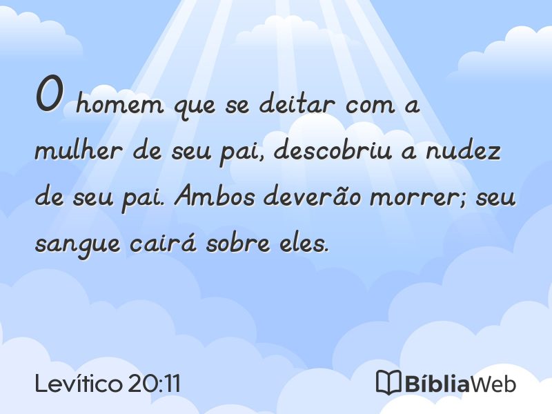 Levítico 20:11 em imagem para compartilhar