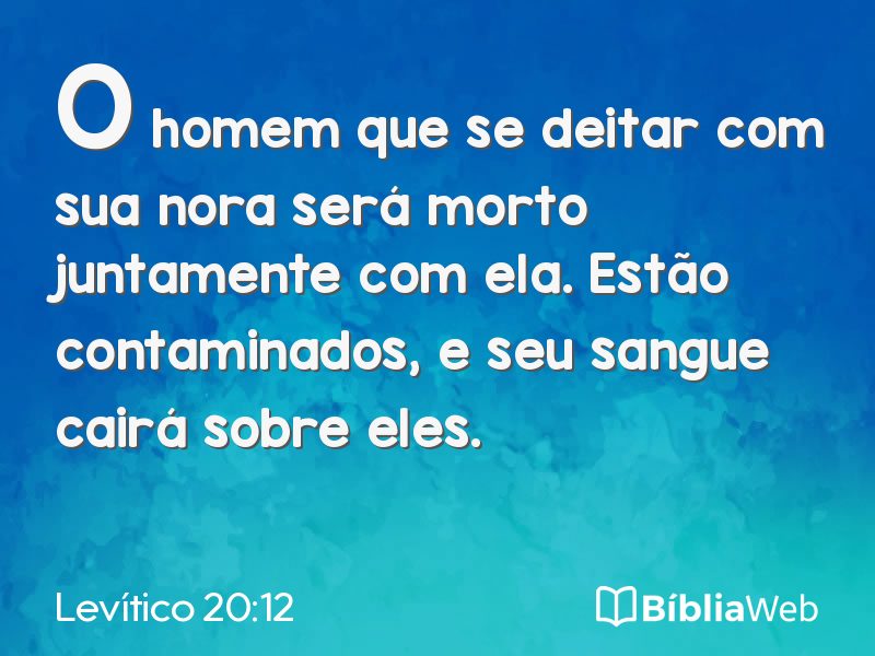 Levítico 20:12 em imagem para compartilhar