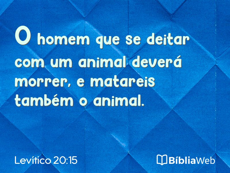 Levítico 20:15 em imagem para compartilhar