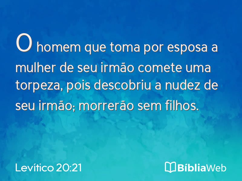 Levítico 20:21 em imagem para compartilhar