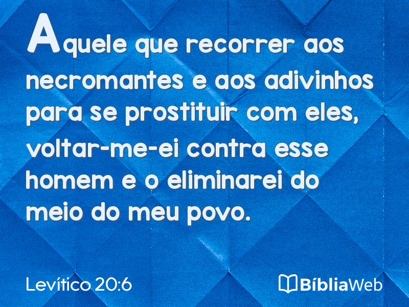 Levítico 20:6 em imagem para compartilhar