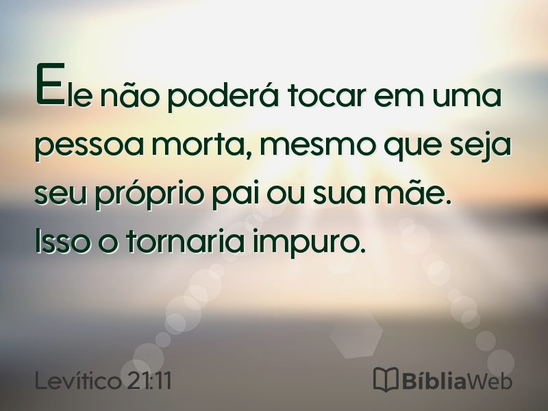 Levítico 21:11 em imagem para compartilhar