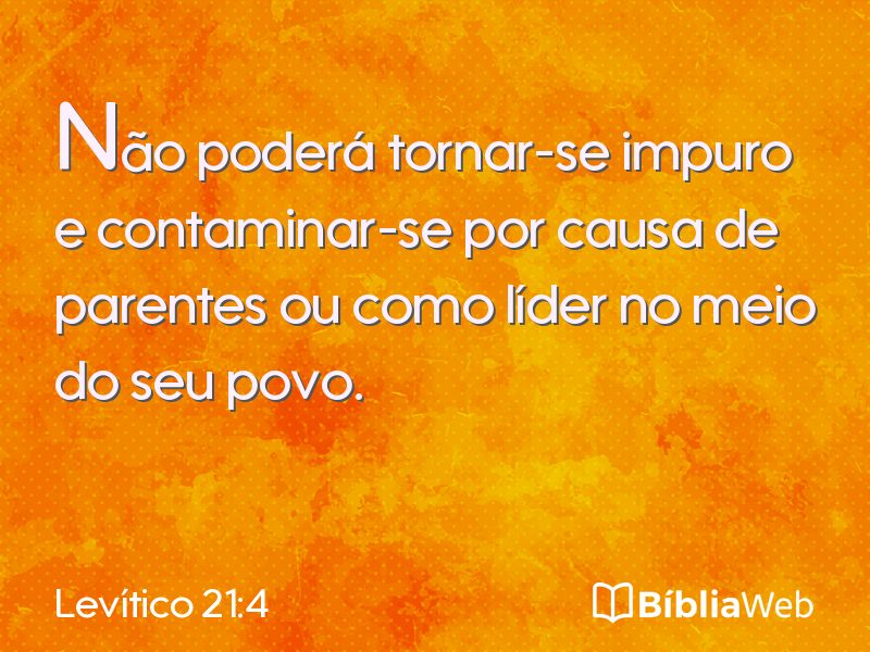 Levítico 21:4 em imagem para compartilhar