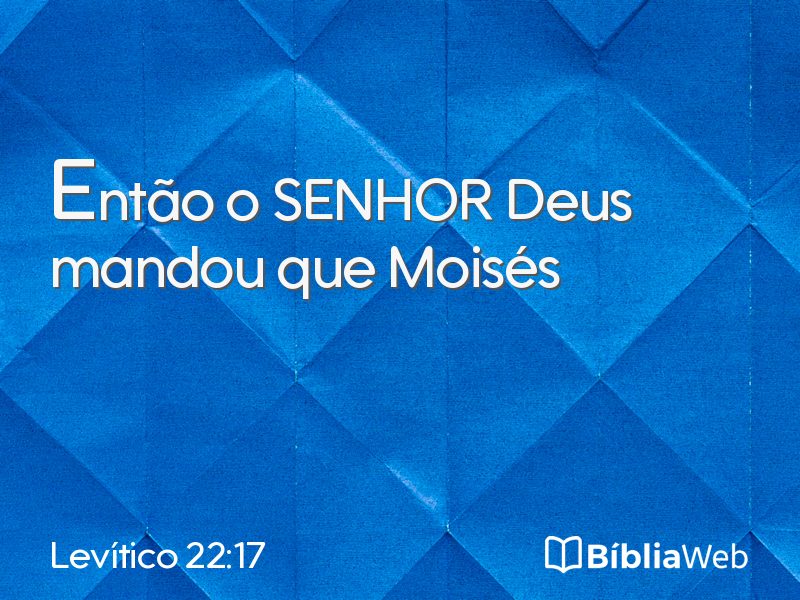 Levítico 22:17 em imagem para compartilhar