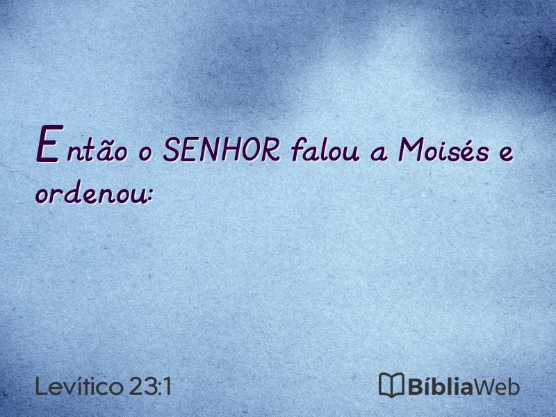 Levítico 23:1 em imagem para compartilhar