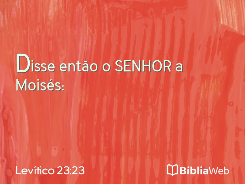 Levítico 23:23 em imagem para compartilhar