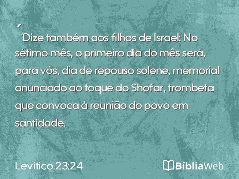Levítico 23:24 em imagem para compartilhar